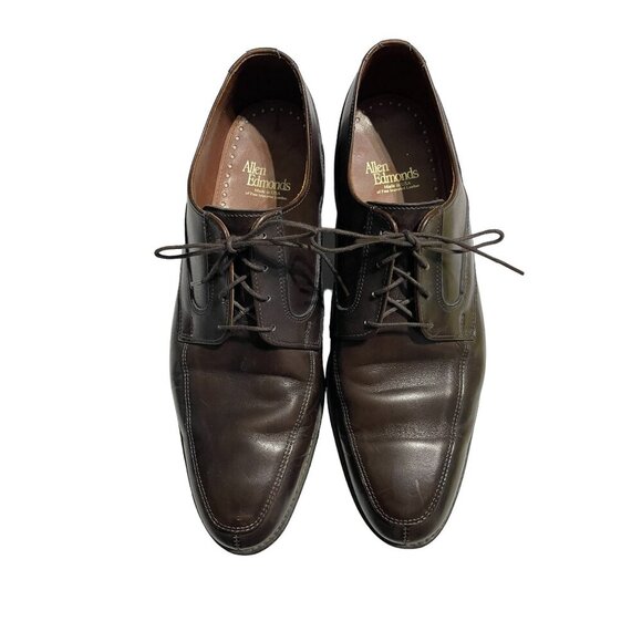 Allen Edmonds Mens Brown Leather Lace Up Dress Shoes Oxfords - Picture 1 of 6